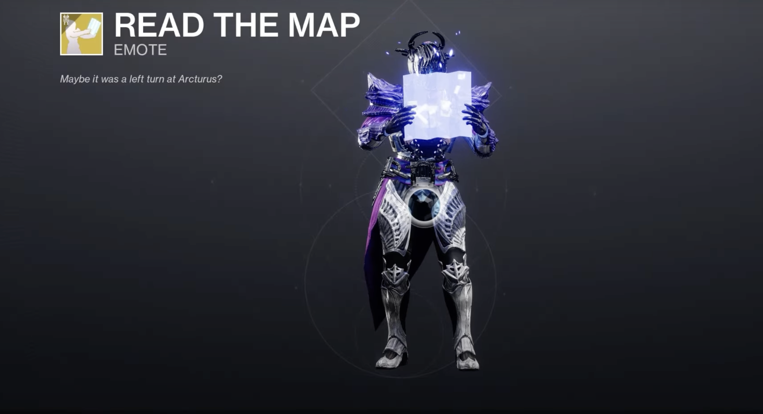 Read the Map Exotic Emote