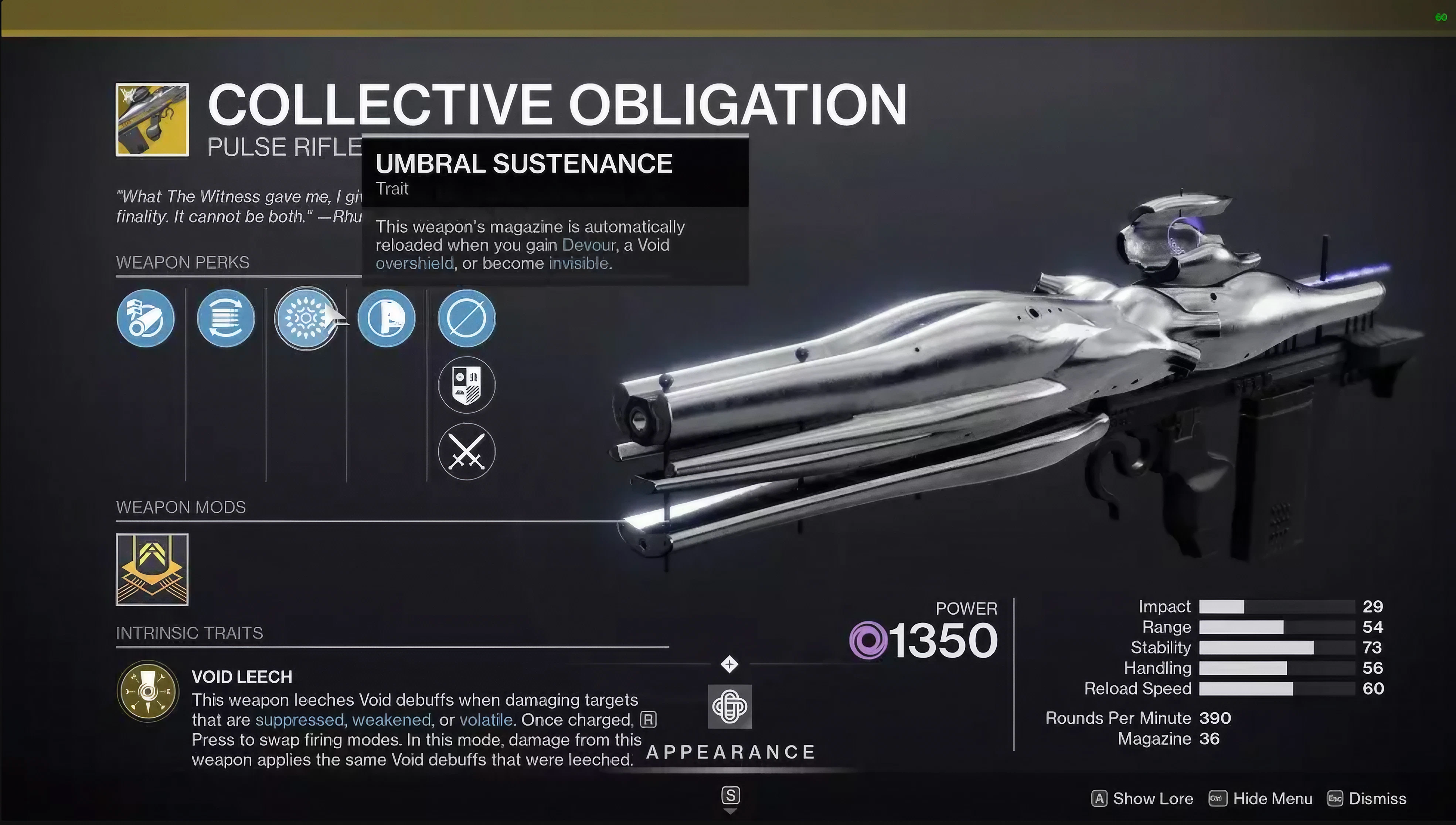 Collective Obligation Pulse Rifle